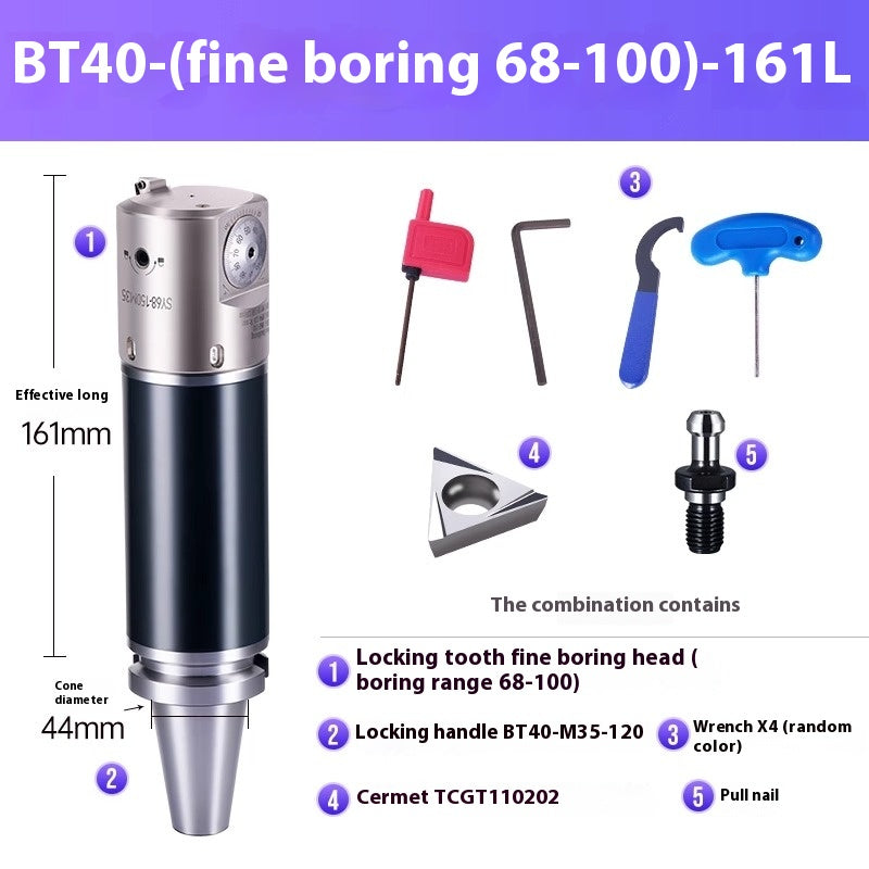 1071-SDJ Fine Boring Tools Fine Boring Heads Adjustable BT40 Fine Boring Tools Set Machining Center Small Bore Fine Boring Tools Shandong Denso Pricision Tools Co.,Ltd.